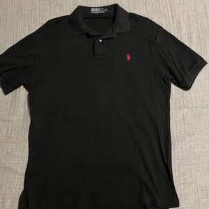 Polo by Ralph Lauren Black Polo Shirt Classic Design